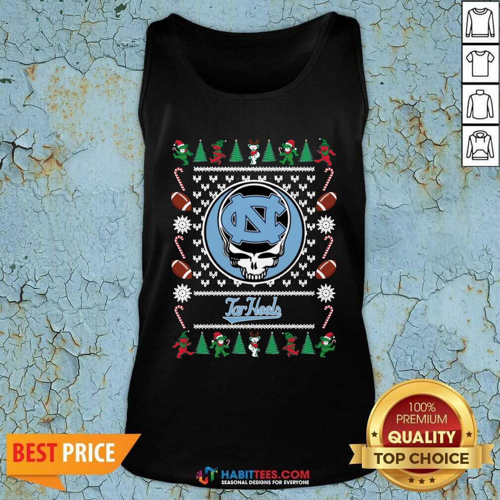 Top North Carolina Tar Heels Grateful Dead Ugly Christmas Shirt