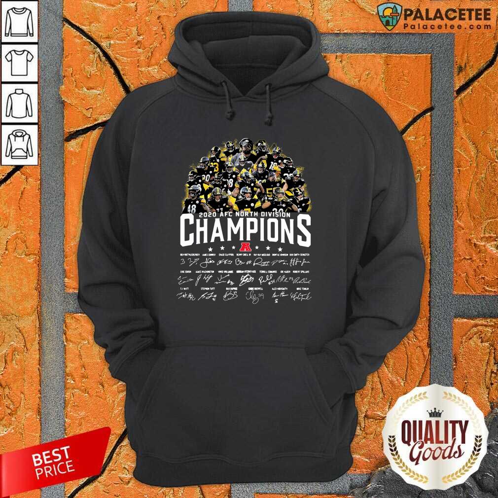 Top Pittsburgh Steelers 2020 AFC North Division Champion Signatures Shirt