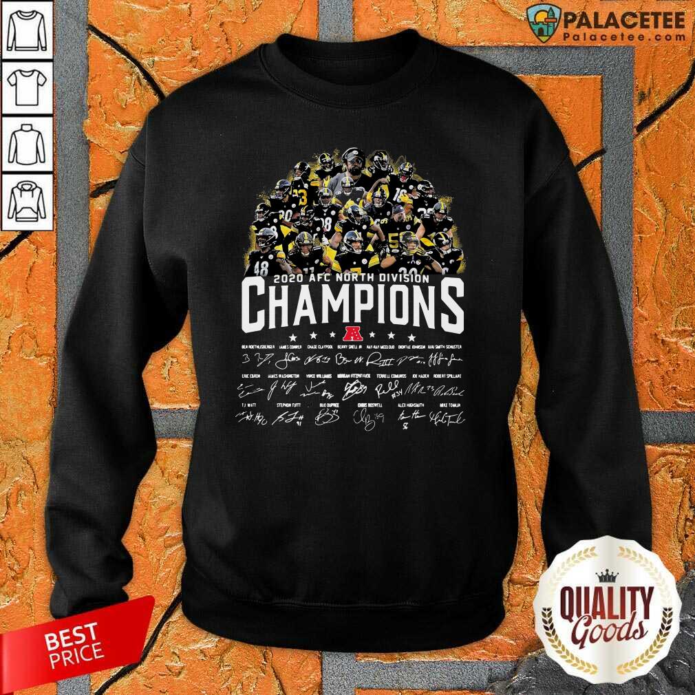 Top Pittsburgh Steelers 2020 AFC North Division Champion Signatures Shirt