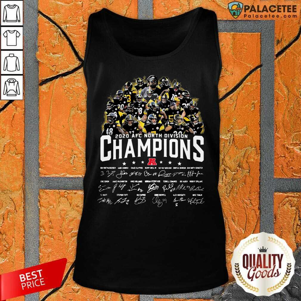 Top Pittsburgh Steelers 2020 AFC North Division Champion Signatures Shirt