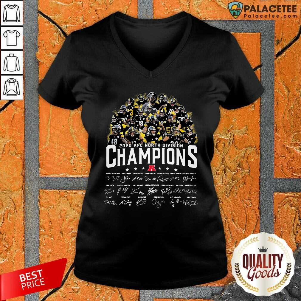Top Pittsburgh Steelers 2020 AFC North Division Champion Signatures Shirt