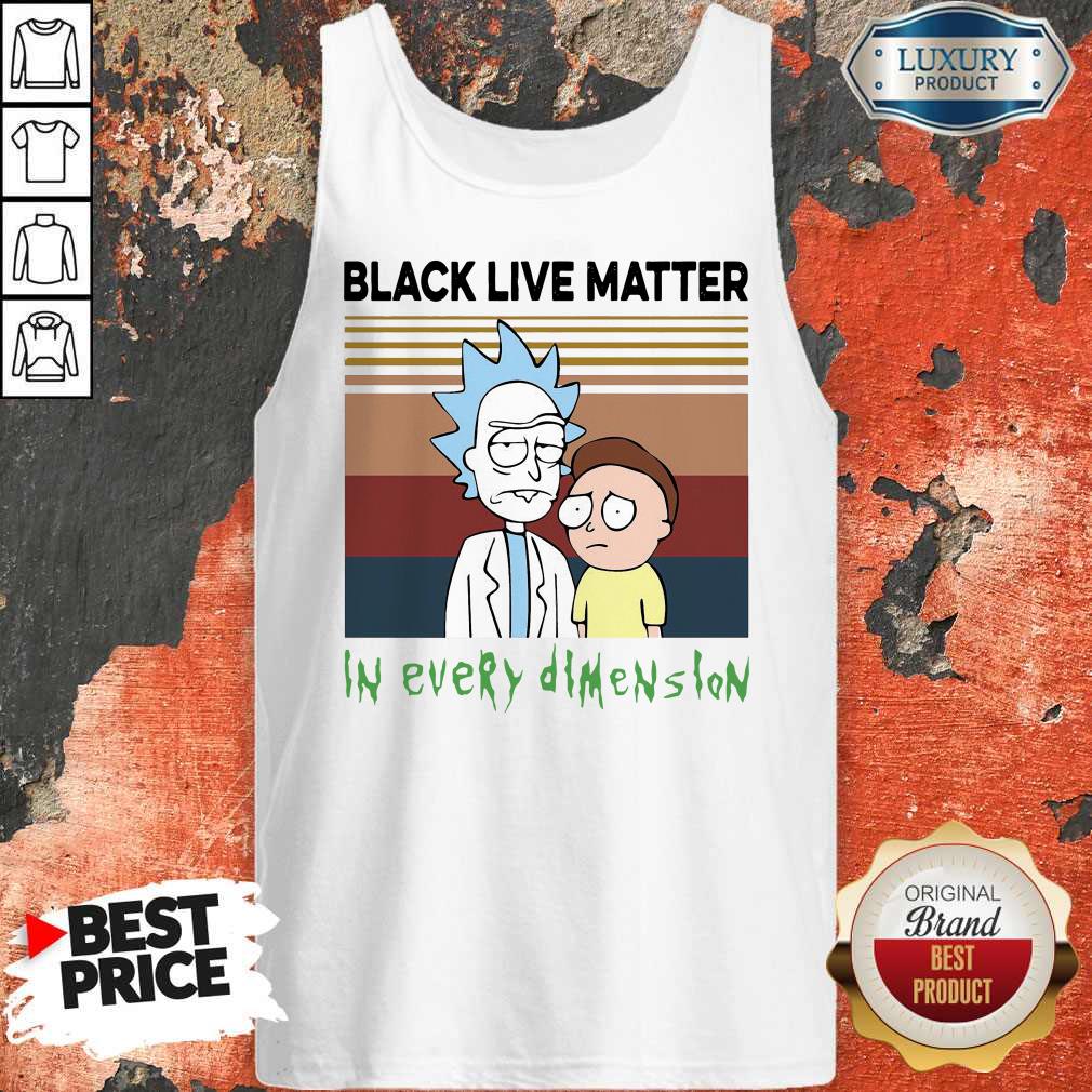 Top Rick And Morty Black Live Matter In Every Dimension Vintage Shirt