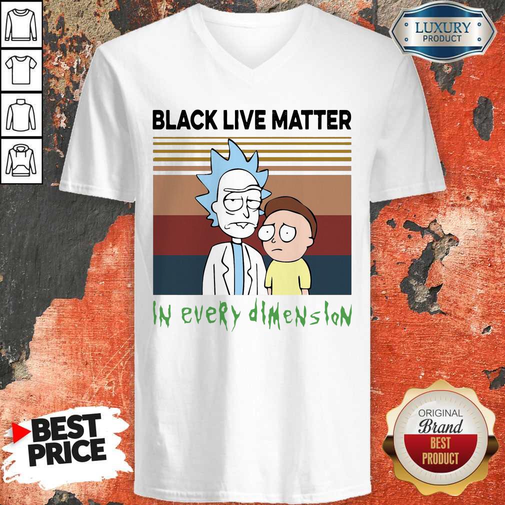 Top Rick And Morty Black Live Matter In Every Dimension Vintage Shirt