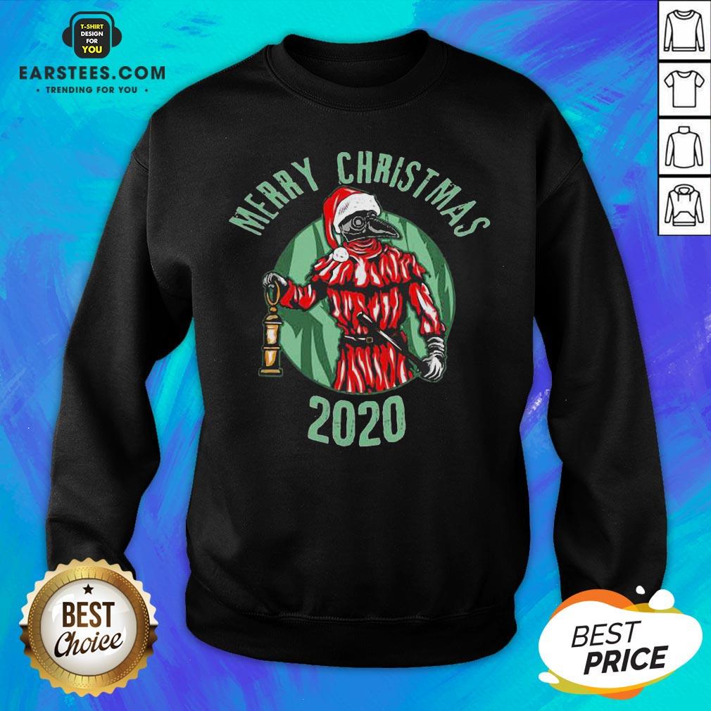 Top Santa Claus Plague Doctor Face Mask Christmas 2020 Shirt