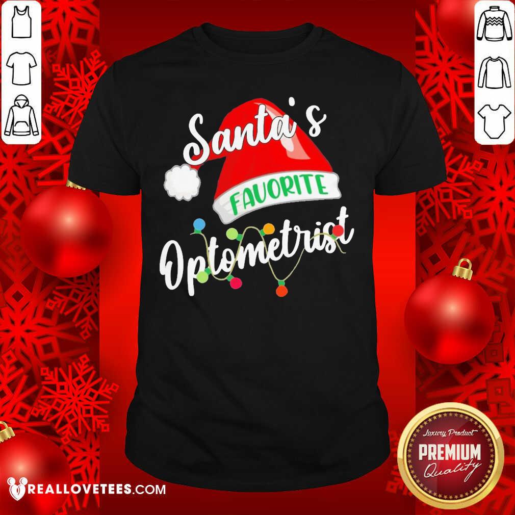 Top Santa’s Favorite Optometrist Christmas Shirt