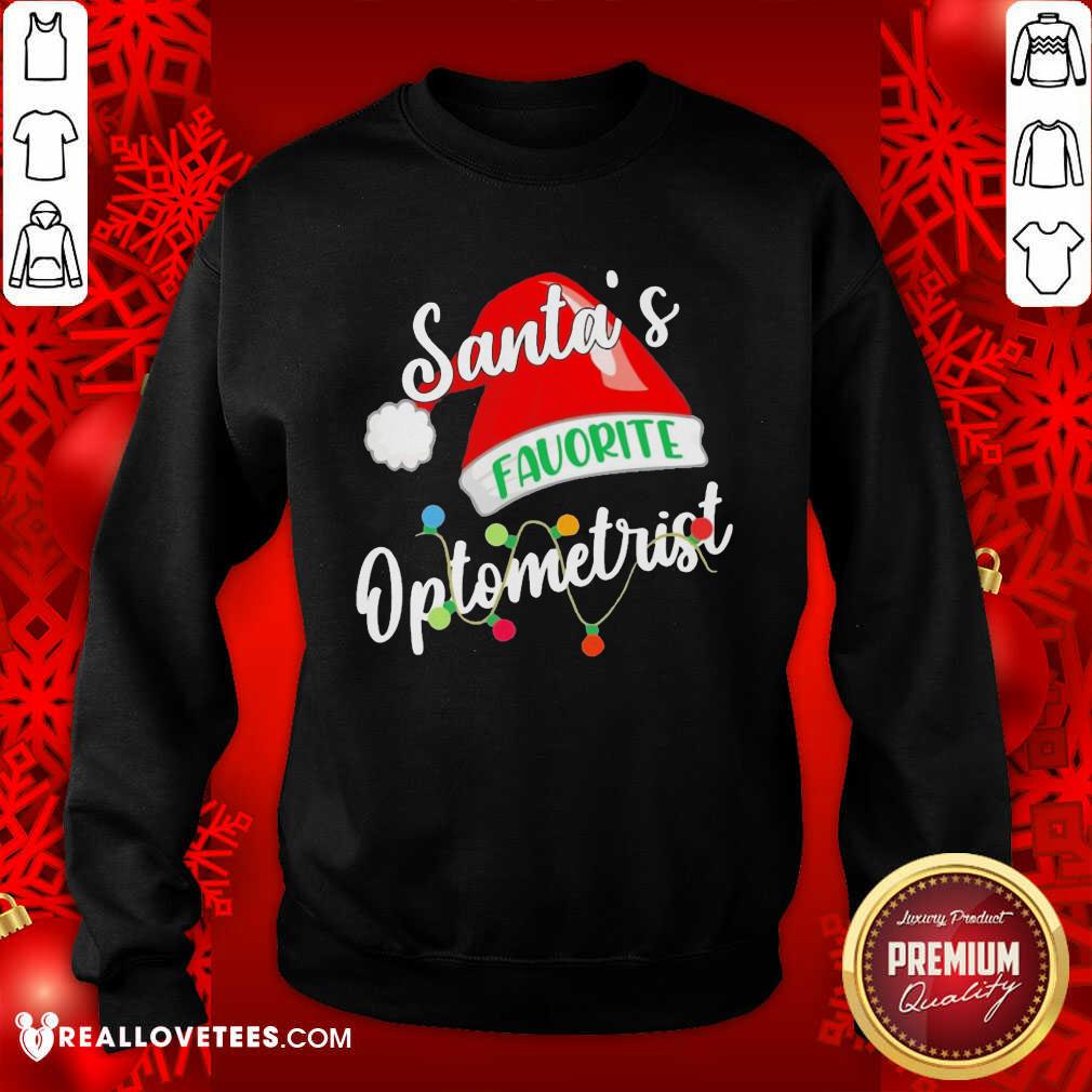 Top Santa’s Favorite Optometrist Christmas Shirt