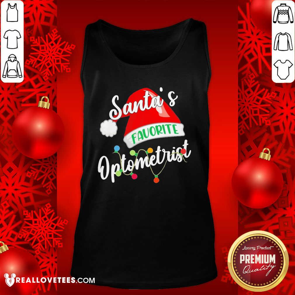 Top Santa’s Favorite Optometrist Christmas Shirt