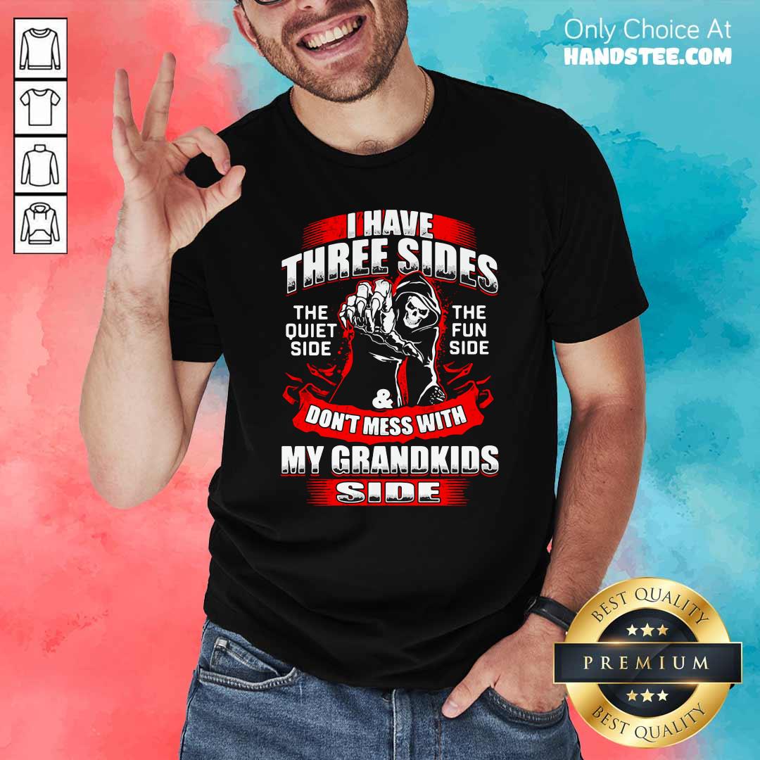 Top Skull I Have Three Sides 90 Shirt