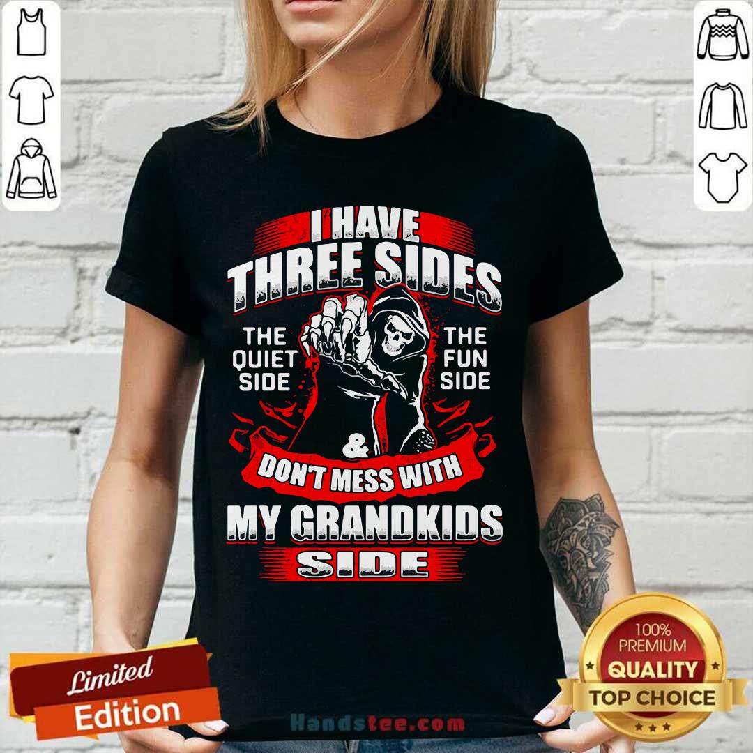 Top Skull I Have Three Sides 90 Shirt