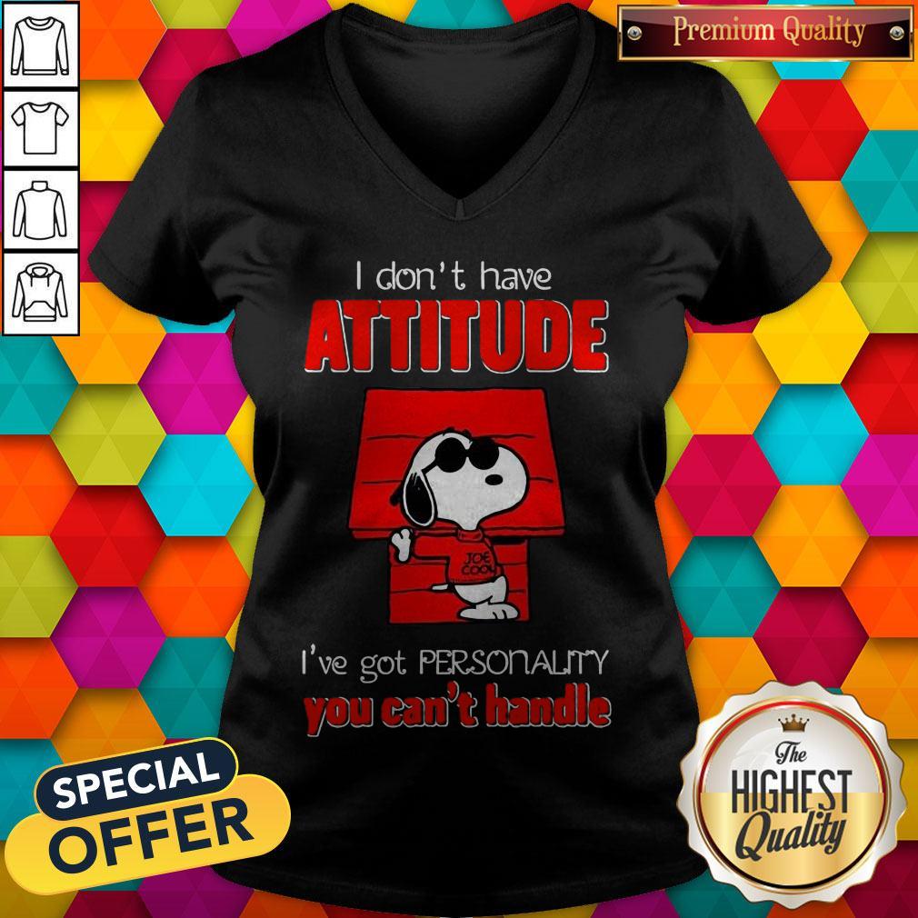 Top Snoopy Joe Cool Attitude I’ve Got Personality You Can’t Handle Shirt