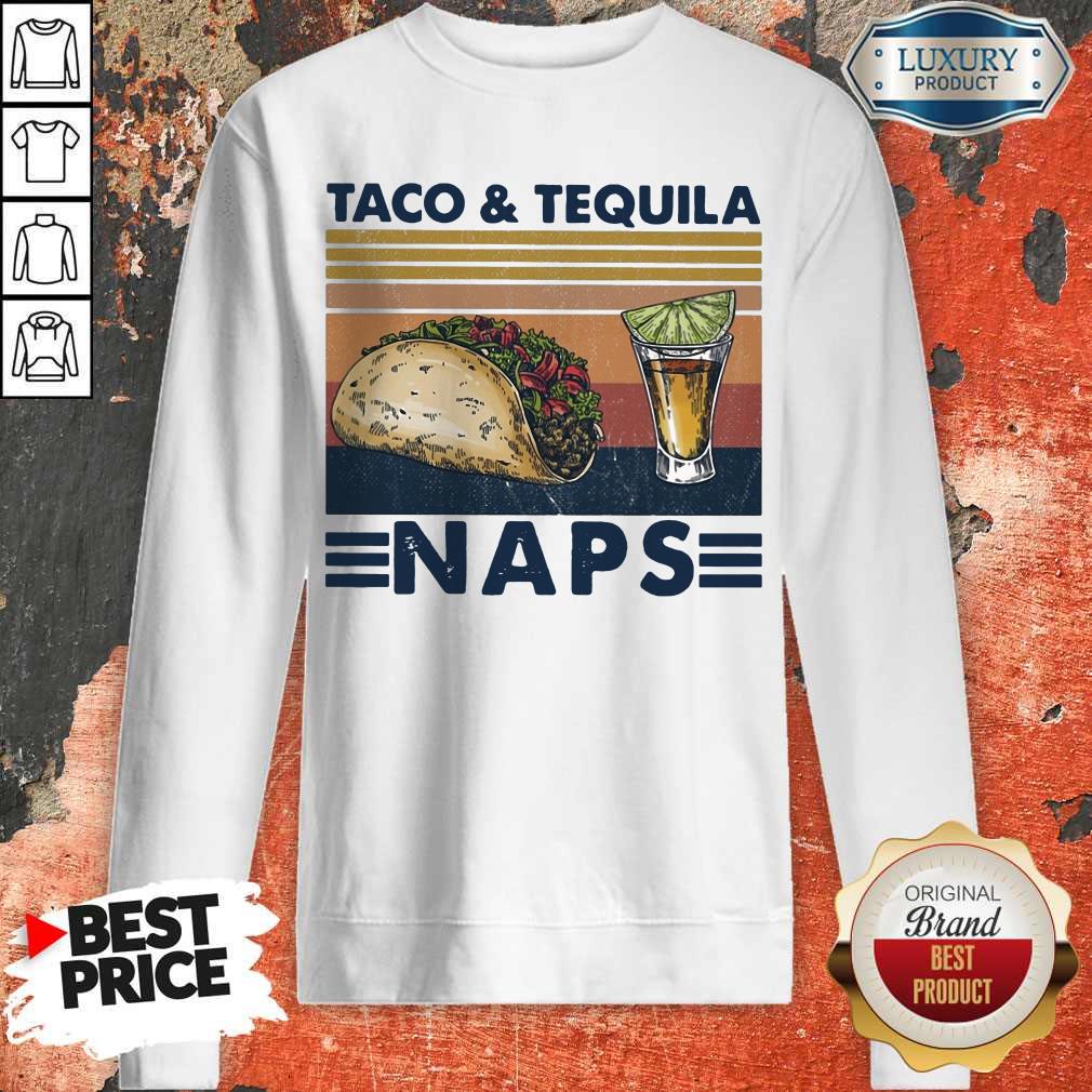 Top Taco And Tequila Naps Wine Vintage Shirt
