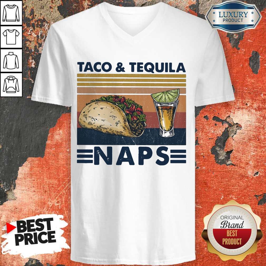 Top Taco And Tequila Naps Wine Vintage Shirt