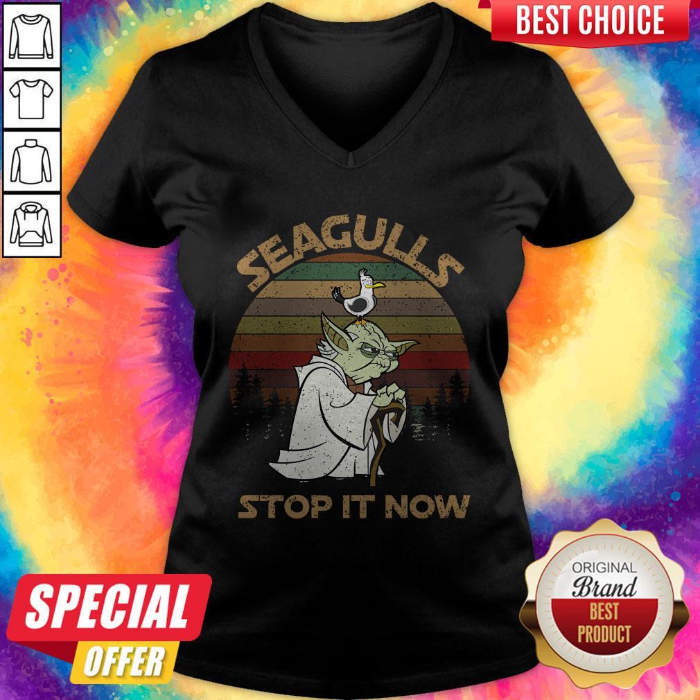 Top Yoda Seagulls Stop It Now Vintage Shirt