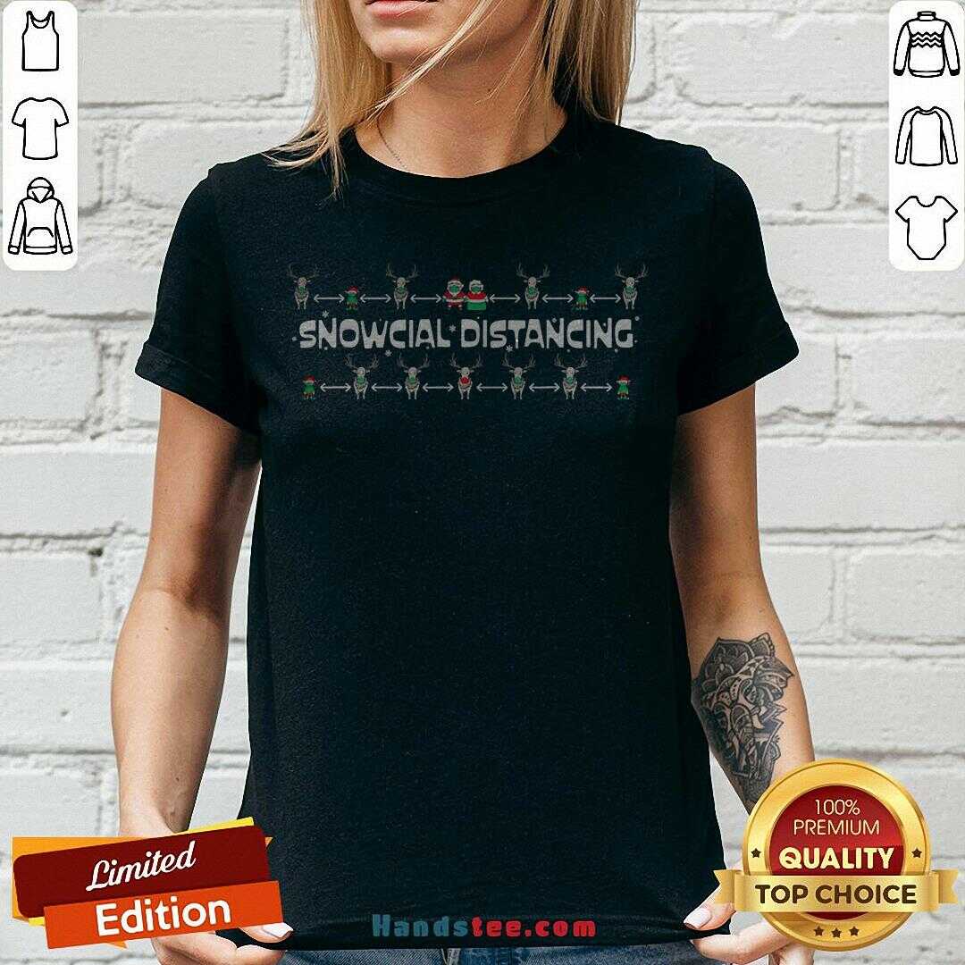 Original Snowcial Distancing Christmas Shirt