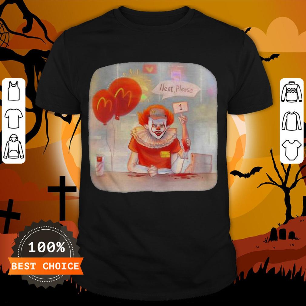 Halloween Joker Mcdonalds Next Please Shirt