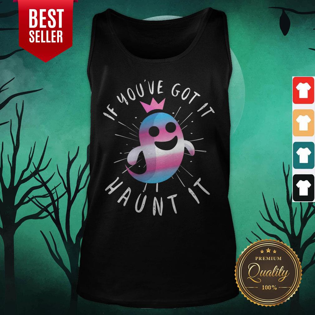 Cute Transgender Ghost Funny Halloween Pun Trans Pride Quote Shirt