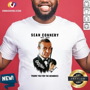 Great Sean Connery 1930 2020 Thank You For The Memories Shirt
