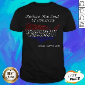 Biden Harris 2020 Restore The Soul Of America Map American Flag Shirt