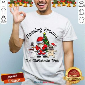 Top Flossing Around The Christmas Tree Shirt