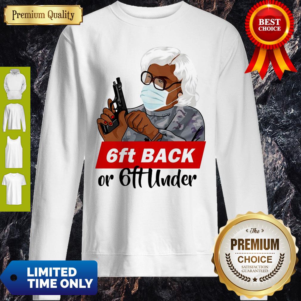 Premium 6ft Back Or 6ft Under Mask Gun Shirt