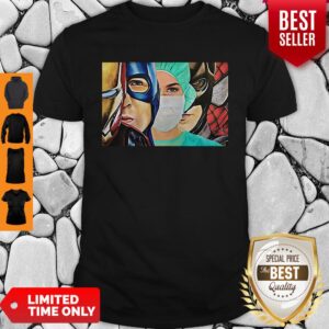 Iron Man Captain Batman Spiderman Nurse Superhero Shirt