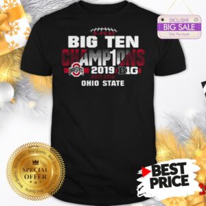 Official Top 2019 Big Ten Football Champions Ohio State Buckeyes Shirt