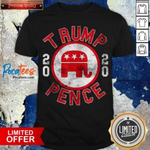 Retro Pro-Trump Pence 2020 Republican Elephant Make Lib Gift Shirt