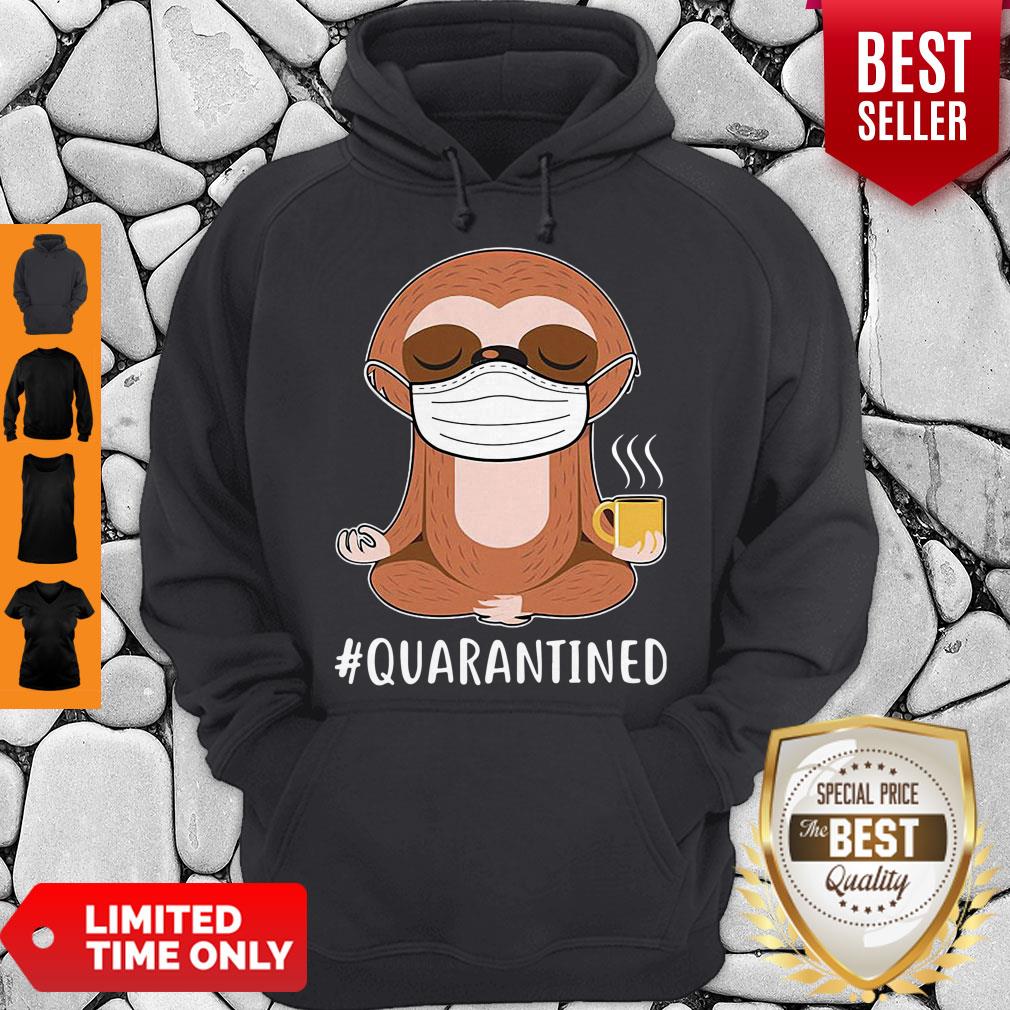 Offiical Sloth Wear Mask Doing Namaste #Quarantined Shirt