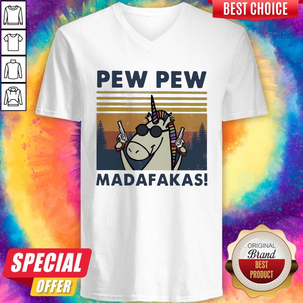 Unicorn Pew Pew Madafakas Vintage Shirt