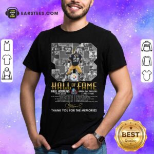 Pretty Hall Of Fame 58 Paul Hornung 1935 2020 Thank You For The Memories Signature Shirt