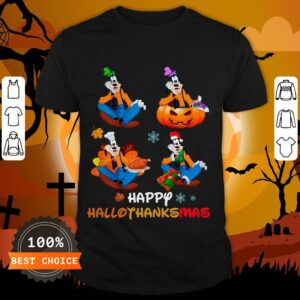 Nice Goofy Happy Hallothanksmas Shirt