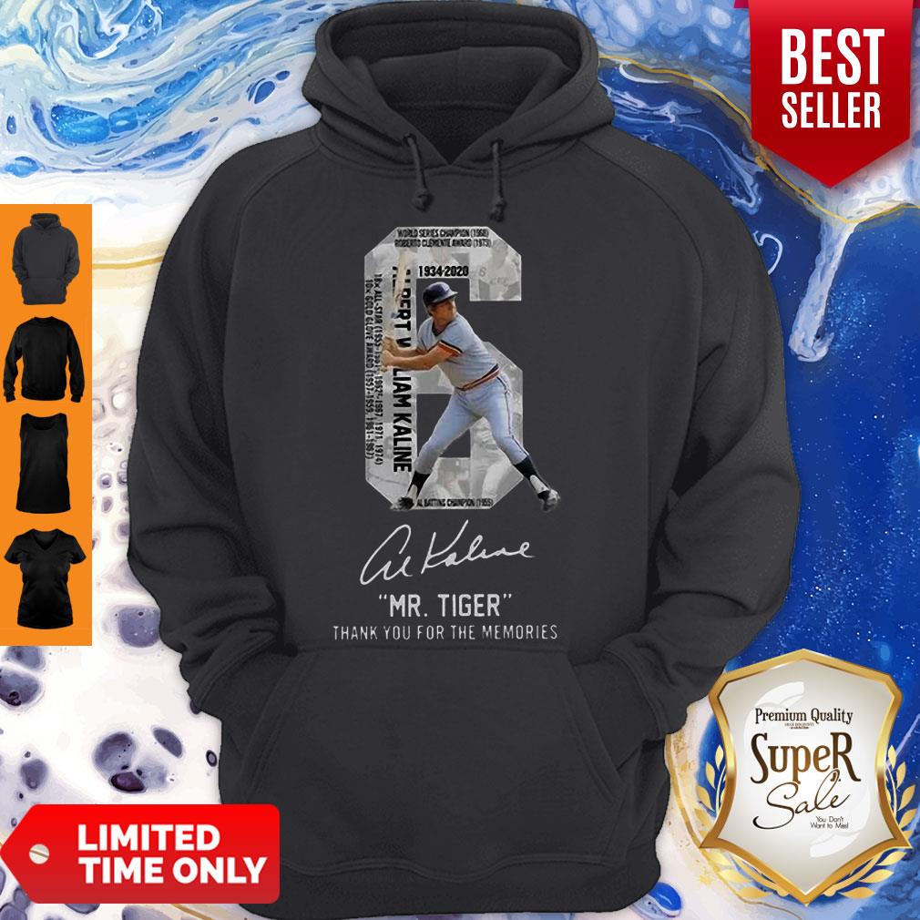 6 Al Kaline 1934-2020 Signature Mr. Tiger Detroit Tigers Shirt
