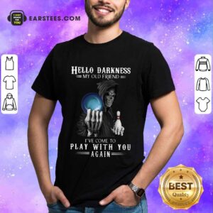 Top Devil Bowling Hello Darkness My Old Friend Shirt