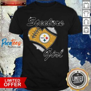 Nice Pittsburgh Steelers Girl Heart Diamond Shirt