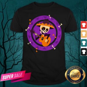 Skeleton Man Play Guitar Day Of The Dead Shirt