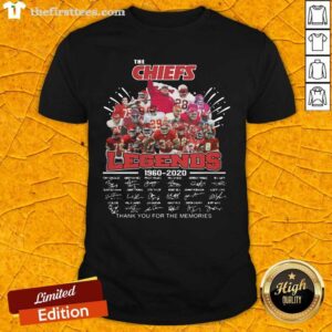 Hot The Kansas City Chiefs Legends 1960 2020 Signatures Shirt