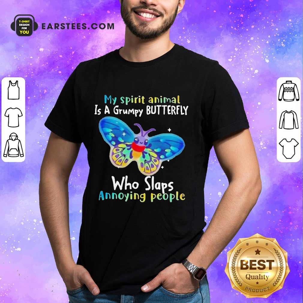 Vip Butterfly Spirit Animal Grumpy Bee Shirt