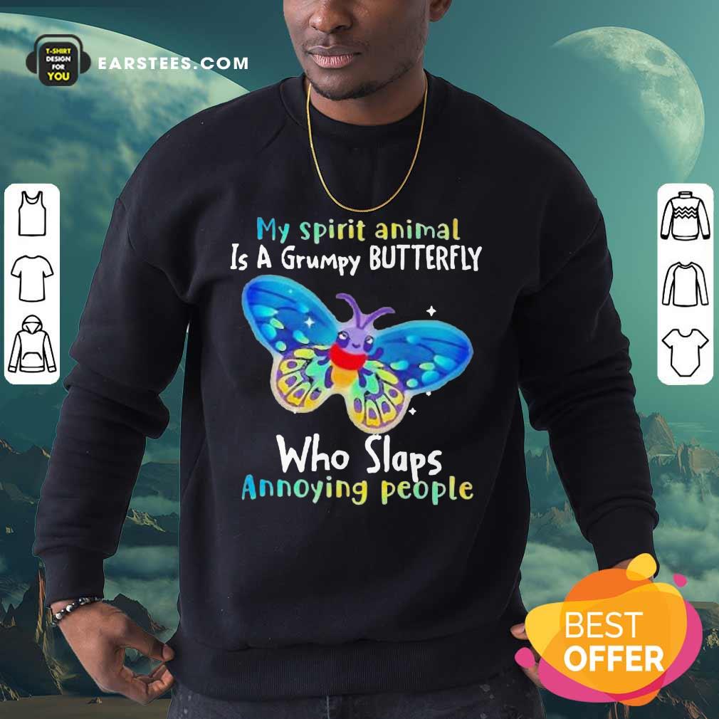 Vip Butterfly Spirit Animal Grumpy Bee Shirt