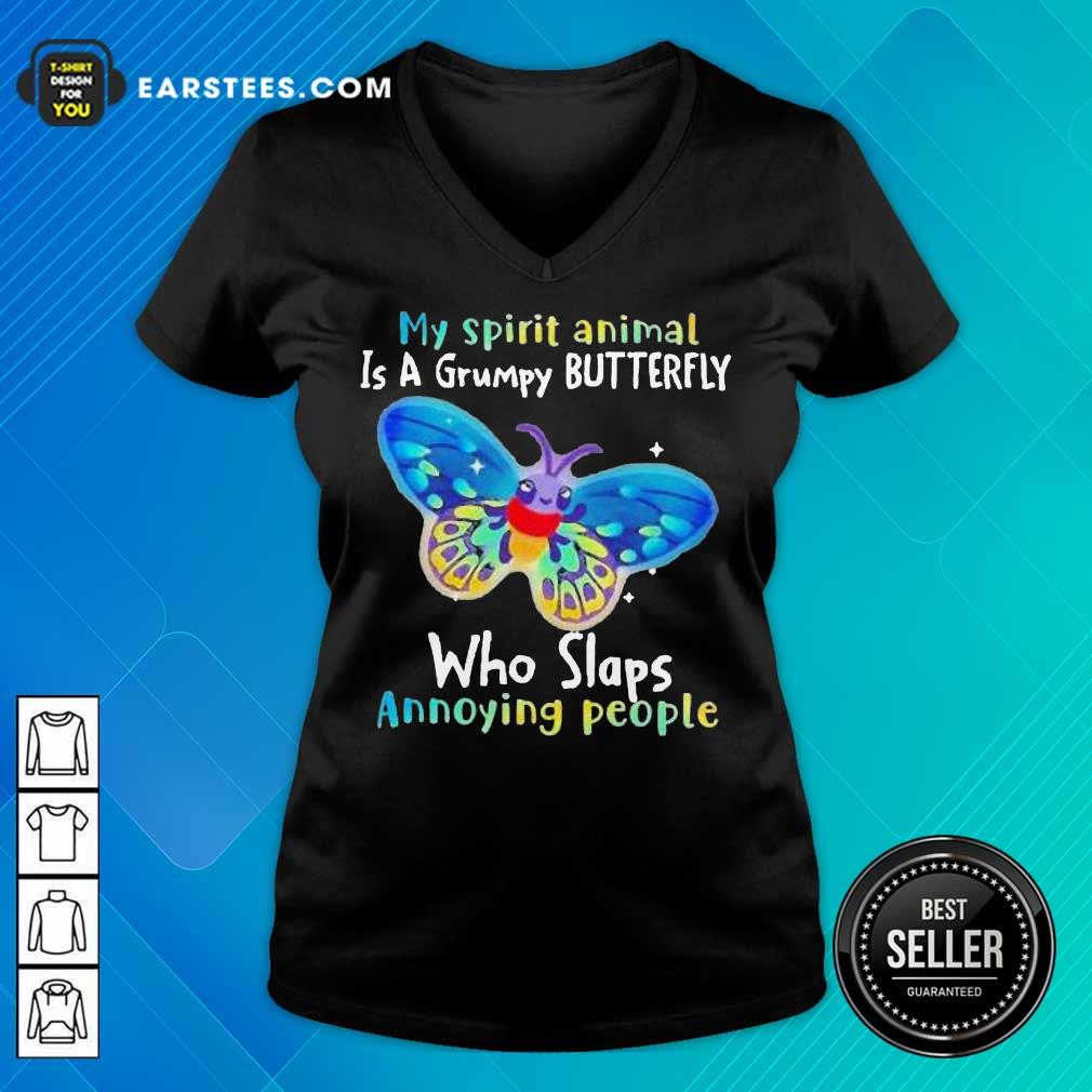 Vip Butterfly Spirit Animal Grumpy Bee Shirt