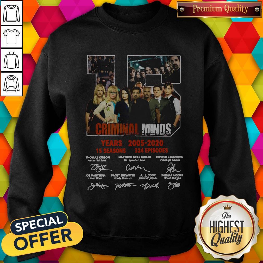 Vip Criminal Minds 15 Years 2005 2020 15 Seasons 324 Episodes Signature Shirt