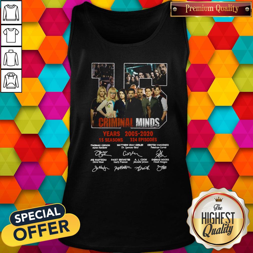 Vip Criminal Minds 15 Years 2005 2020 15 Seasons 324 Episodes Signature Shirt