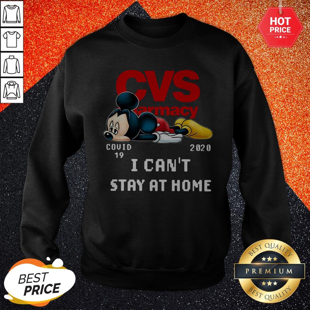 Vip CVS Pharmacy Mickey Mouse Covid 19 2020 I Can’t Stay At Home Shirt