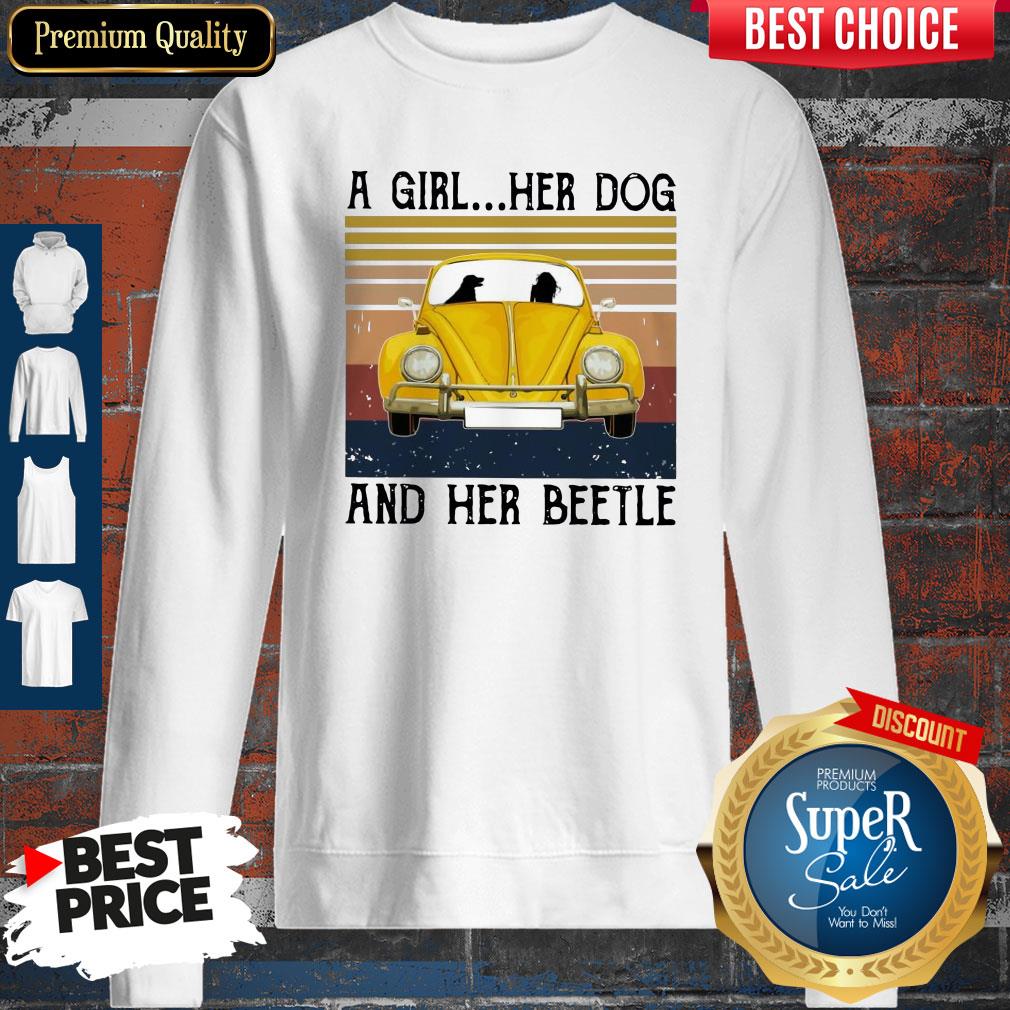 Volkswagen Beetle A Girl Her Dog And Her Beetle Vintage Shirt