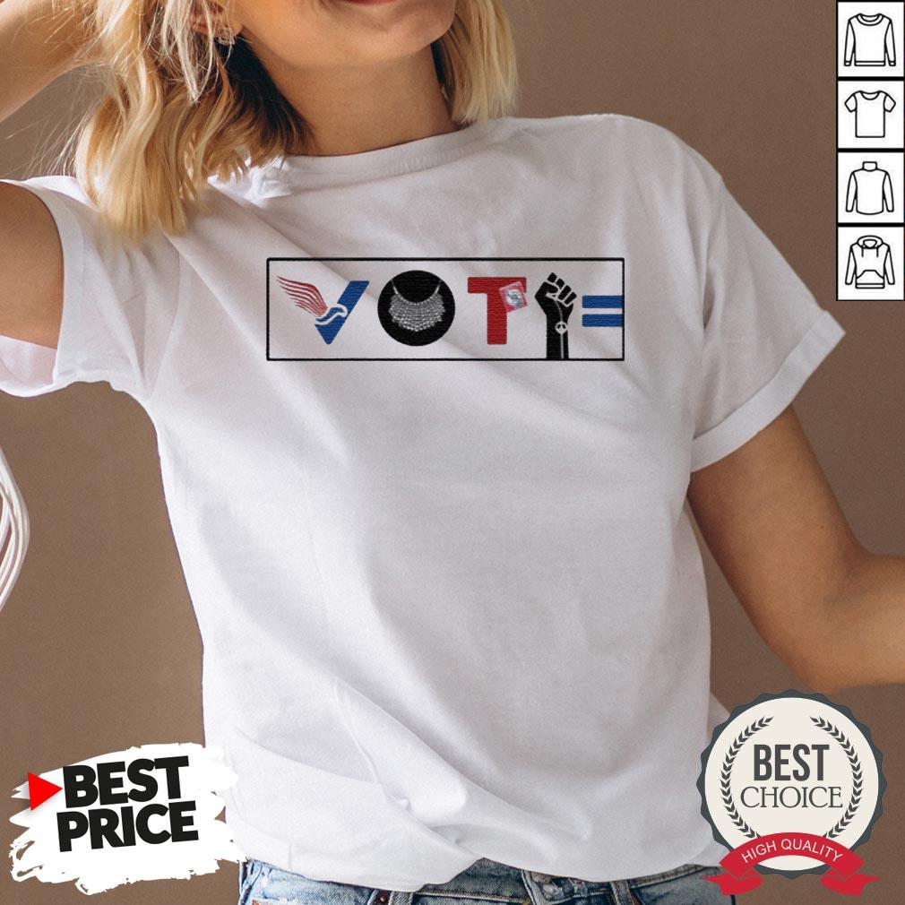 Vote For Liberty RBG Peace BLM Equality Shirt