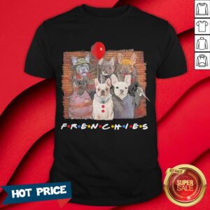 Horror Character Dog Frenchies Friends Halloween Shirt