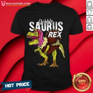 Sweet Gobble Saurus Rex Thanksgiving Dinosaur T Rex Shirt
