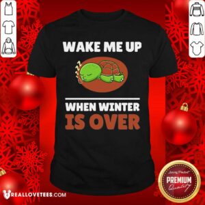 Super Turtle Wake Me Up When Winter Is Over Shirt