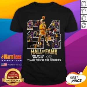 Original 24 Hall Of Fame Kobe Bryant 1978 2020 Shirt