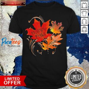 Happy Fall Y'all Cute Autumn Quote Thanksgiving Shirt