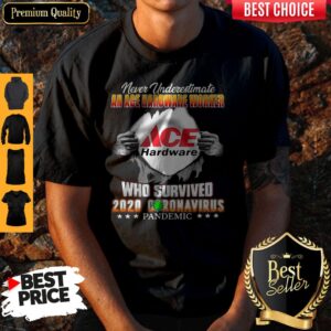 Never Underestimate An Ace Hardware Worker Who Survived 2020 Coronavirus Shirt